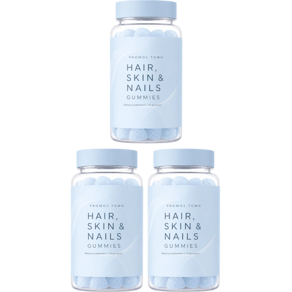 Promos Town 3 Hair, Skin & Nails Gummies