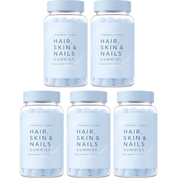 Promos Town 5 Hair, Skin & Nails Gummies