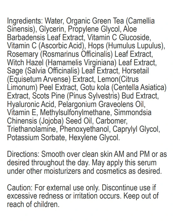 Super C Serum ingredient image